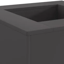 vidaXL Eldstad Svart 60 x 60 x 30 cm Stål