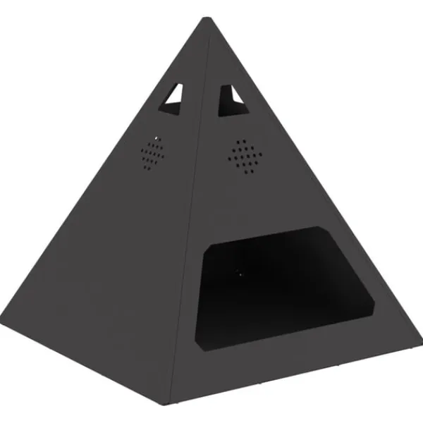 vidaXL Eldstad Svart 50 x 50 x 51 cm Stål