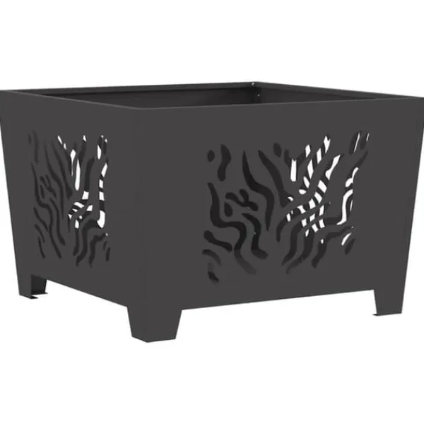Discount Eldstad Svart 60 x 60 x 40 cm Stål Öppna Spisar
