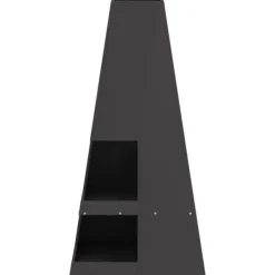 vidaXL Eldstad Svart 50 x 50 x 100 cm Stål