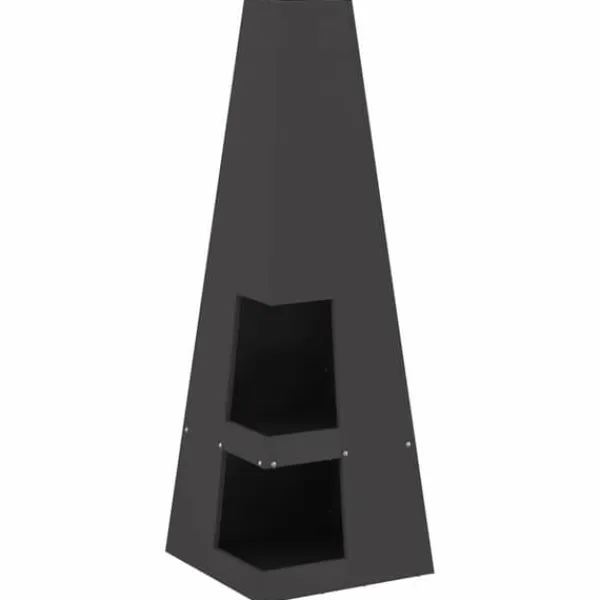 Best Eldstad Svart 35 x 35 x 100 cm Stål Vedeldade Kaminer