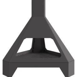 vidaXL Eldstad Svart 50 x 43 x 52 cm Stål