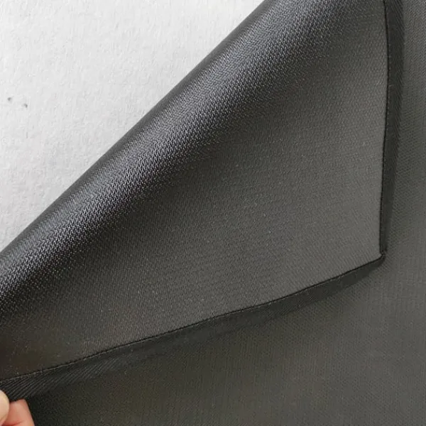 Eldstadsmatta - 39 Tum Rund (99 cm) - Svart
