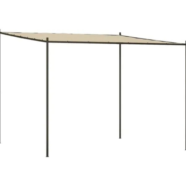 Best Elegant beige paviljong 3x3 m med stålram och vattentåligt tyg | Färg: Beige | Storlek: 3x3 m Valvbågar, Spaljéer, Bersåer & Pergolor