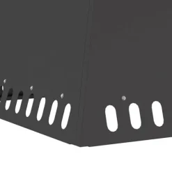 Elegant eldstad i matt svart stål - Perfekt för utomhusbruk | Storlek: 60x60x50 cm Öppna Spisar