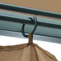 Online Elegant paviljong med draperier för utomhusbruk | Färg: Taupe | Storlek: 400x300 cm Tält & Lusthus