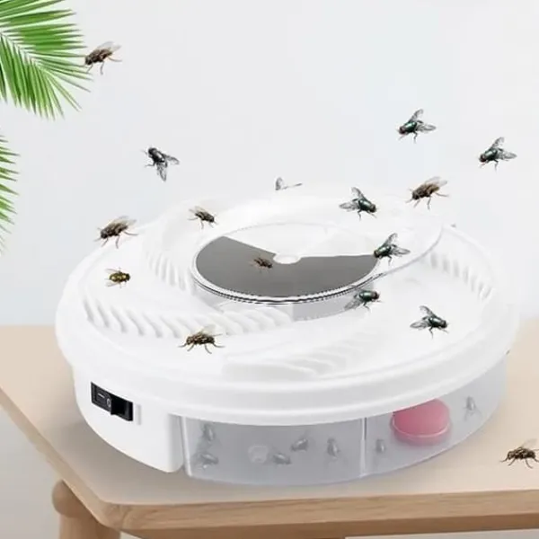 Outlet Elektrisk flugfälla för insekter, insektsavvisande, skadedjursavvisande, roterande, icke-giftig med fångst av A188 Flugsmällor