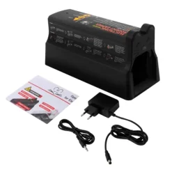 Best Elektrisk mus- och råttfälla - Elektronisk skadedjursfälla - EU-standard 220V 60Hz - 7000V högspänning - 27,5×11,9×12,5 cm - Svart Skadedjursfällor
