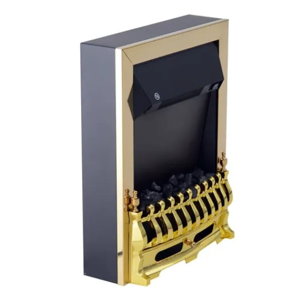 Elektrisk öppen spis, 48,2x18,5x59,2 cm, Guld