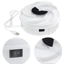 Discount Elektrisk rotation Automatisk mute flugfälla-enhet med fångstmat USB-kabel-CY G019A JET1618 Skadedjursfällor