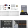 Best Elektrisk skjutgrindsöppnare - 550 W Motor - 1200 kg Kapacitet - Fjärrkontroll - För Tunga Skjutgrindar - CE-certifierad - Mörkgrå Skjul, Garage & Carports