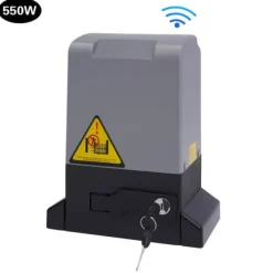 Best Elektrisk skjutgrindsöppnare - 550 W Motor - 1200 kg Kapacitet - Fjärrkontroll - För Tunga Skjutgrindar - CE-certifierad - Mörkgrå Skjul, Garage & Carports