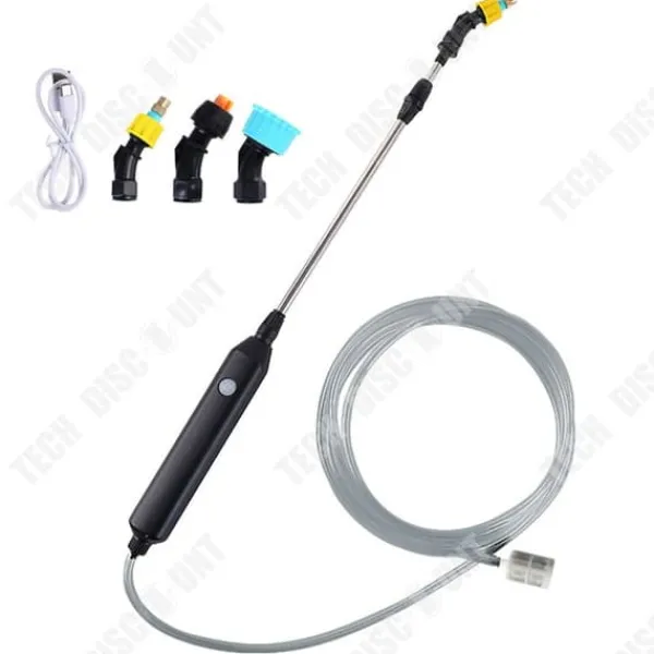 Elektrisk spruta - TD - Teleskopisk slang 5m - 2400mAh - Munstycke i koppar - Ergonomisk