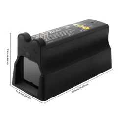 Outlet Elektronisk mus- och råttfälla, 220V, återanvändbar, för hem och trädgård, svart Skadedjursfällor
