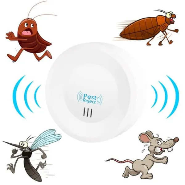 New Elektronisk myggavvisande ultraljudsmyggavvisare Multifunktionell hushållsavvisare Insektsmedel & Djuravvisande Medel