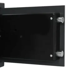 Hot Elektroniskt digitalt skåp med fingeravtryckslås | Färg: Mörkgrå | Storlek: 25x35x25 cm Kassaskåp