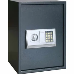New Elektroniskt Digitalt Värdeskåp med Hylla - Robust Stål | Färg: Mörkgrå | Storlek: 35x31x50 cm Kassaskåp