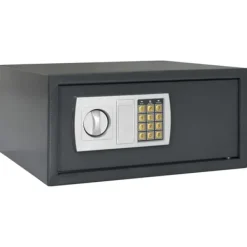 vidaXL Elektroniskt Digitalt Värdeskåp Dim Grå 42x37x20 cm Stål