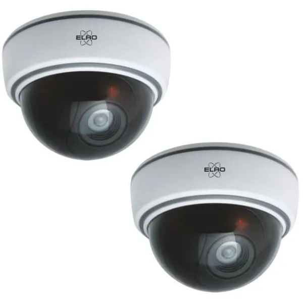 ELRO CDD15F Indoor Dummy Dome Kamera - Blixt - 2 Pack