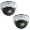 Best ELRO CDD15F Indoor Dummy Dome Kamera - Blixt - 2 Pack Falska Övervakningskameror