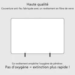 ELRO FB1800 Brandfilt - Stel - 1,8M x 1,2M
