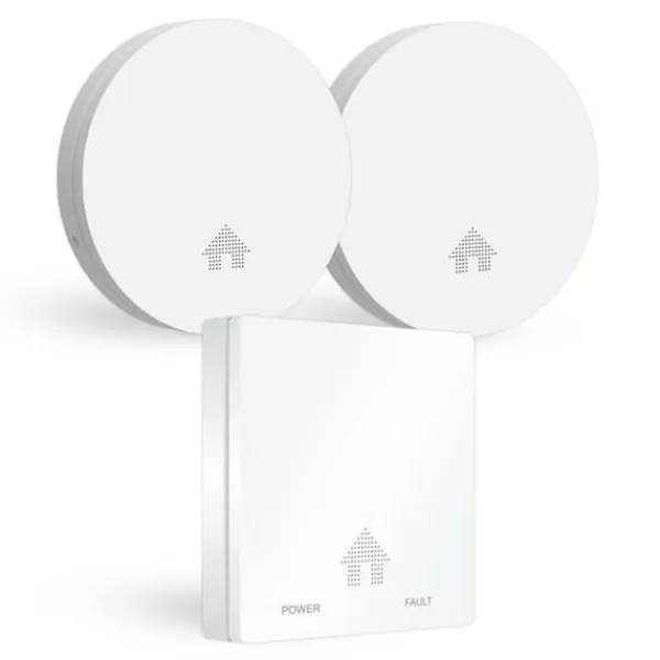 ELRO FF4610 Designer Fire Kit - 2X Slimline rökdetektor & Slimline kolmonoxiddetektor