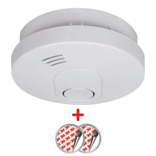 Sale ELRO FS1510 Rökdetektor med magnet - 10 års batteri - med europeisk standard EN14604 Rök- & Koloxiddetektorer