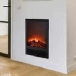 Elski elektrisk inbyggd spis - stämningskamin - 1300 Watt värme - plug and play - fjärrkontroll