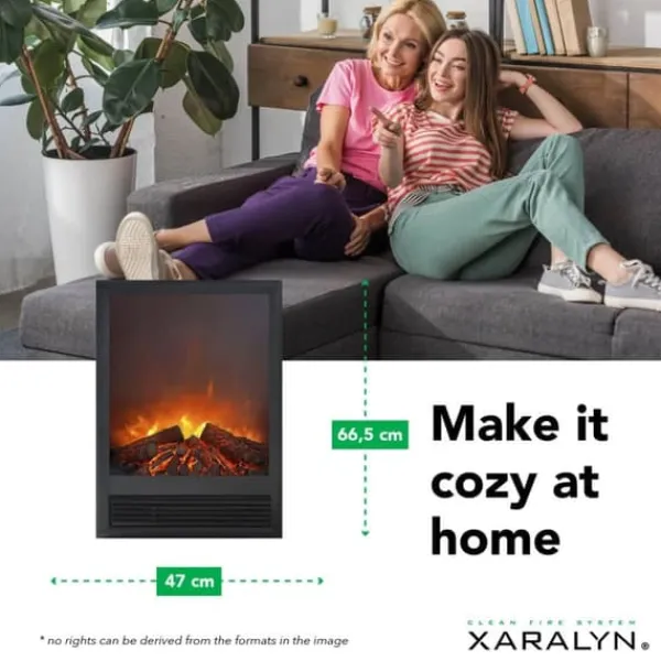 Elski elektrisk inbyggd spis - stämningskamin - 1300 Watt värme - plug and play - fjärrkontroll