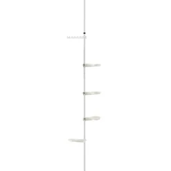 Outlet ® Teleskopisk växtställ-110-305 cm-pulverlackerad metall-vit Växtställ