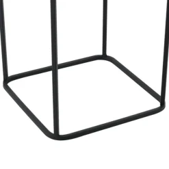 Best Växtställ Mettet set 2-med inbyggda krukor-46x21x21cm-70x25x25cm-metall-svart-guld Växtställ
