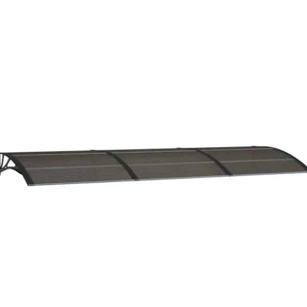 Best Entrétak av polykarbonat - Skydd för entrén | Färg: Svart | Storlek: 300x100 cm Valvbågar, Spaljéer, Bersåer & Pergolor