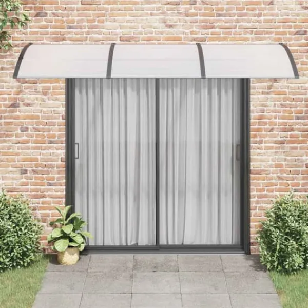 Sale Entrétak av polykarbonat - Väderbeständigt och slitstarkt | Färg: Svart | Storlek: 300x100 cm Valvbågar, Spaljéer, Bersåer & Pergolor