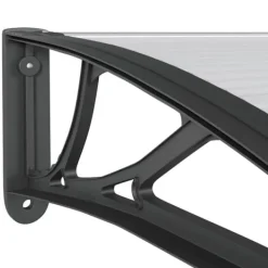 Sale Entrétak av polykarbonat - Väderbeständigt och slitstarkt | Färg: Svart | Storlek: 300x100 cm Valvbågar, Spaljéer, Bersåer & Pergolor