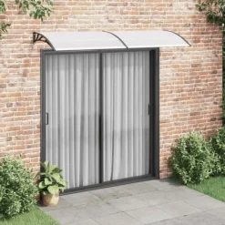 Outlet Entrétak svart och transparent 240x75 cm PC Valvbågar, Spaljéer, Bersåer & Pergolor