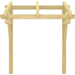 Clearance Entrétak 100x100x80 cm impregnerad massiv furu Valvbågar, Spaljéer, Bersåer & Pergolor