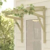 vidaXL Entrétak 100x100x80 cm impregnerad massiv furu