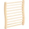 Ergonomiskt S-format ryggstöd i massiv furu - Bastuaccessoar | Färg: Natur | Storlek: Standard Bastu