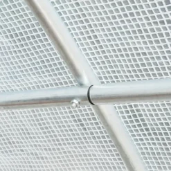Hot Ersättningsfolie 600x300x200 cm, frontdörr & 12 fönster, rivtålig UV-PE – växthustunnel, vit Växthus