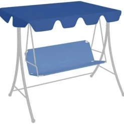 New Ersättningstak till gungställning - - Blå - 150/130x70/105 cm - 100% polyester - Vattentät Tält & Lusthus