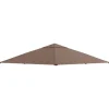 Hot Ersättningstak 2,93x2,93 m för paviljong, polyester, kaffe Tält & Lusthus