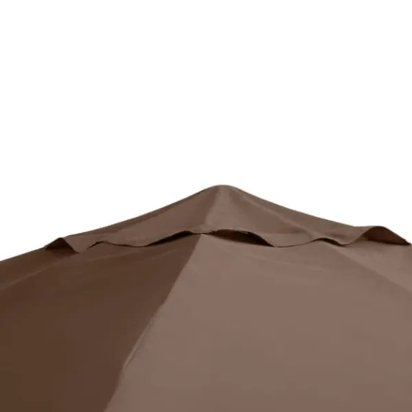 Hot Ersättningstak 2,93x2,93 m för paviljong, polyester, kaffe Tält & Lusthus