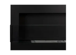 Etanol väggmonterad bioeldstad Etanol väggmonterad bioeldstad 120x40x12 cm matt svart med glas ekologisk eldstad Öppna Spisar