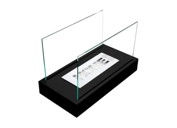 Etanolkamin Öppna spisar Bio-eldplats Fristående biokamin HOME Bioetanolbrännare 36 x 22 x 18 cm svart TÜV-certifikat ekologisk eldstad Biopanna
