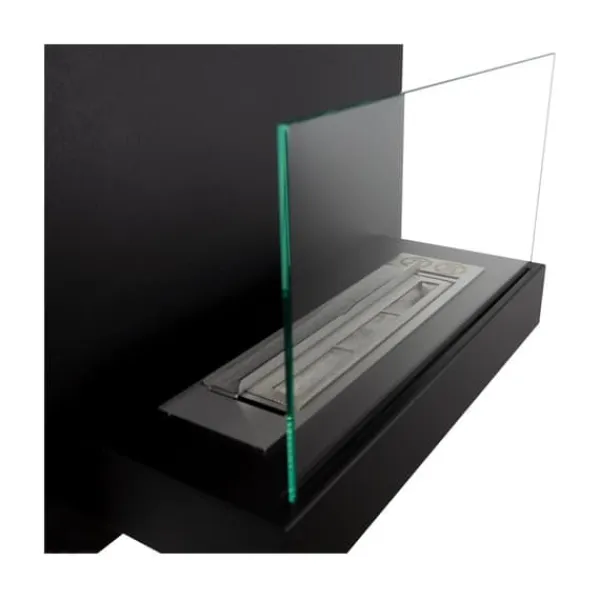 Etanolkamin Bio-eldplats Hängande biokamin BOARD Bioetanolbrännare 45 cm x 47 cm x 16,5 cm med glas kan användas som skrivtavla ekologisk eldsta