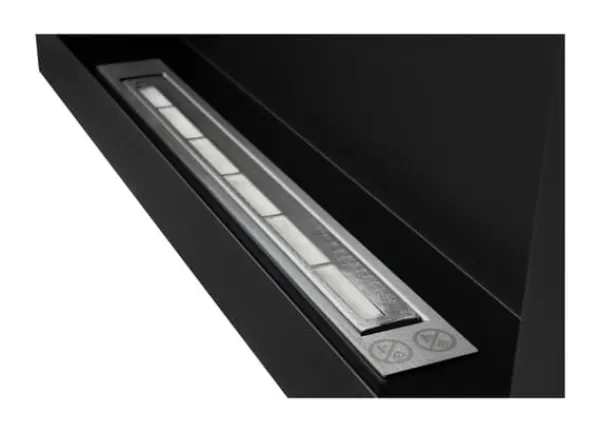 Discount Etanolkamin Kaminen Öppna spisar Bio-eldplats Hängande biopejs Bioetanolbrännare 90 x 40 x 12 cm svart matt svart ekologisk eldstad Öppna Spisar
