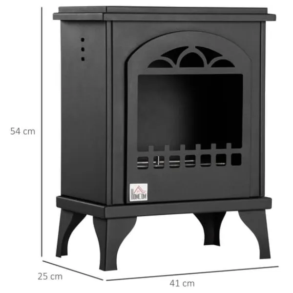 Etanolkamin Bioetanolkamin - 820-329V00Bk - Fristående - 7000 BTU - Tank 1,2 L - Brinntid 3 h - För 20–25 m² - Utan fjärrkontroll - Svart