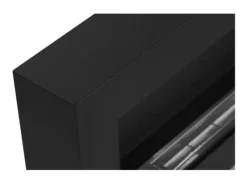 Best Etanolkamin Öppna spisar Bio-eldplats Hängande biopejs Bioetanolbrännare BOX 90 cm x 40 cm x 12 cm matt svart ekologisk eldstad Öppna Spisar