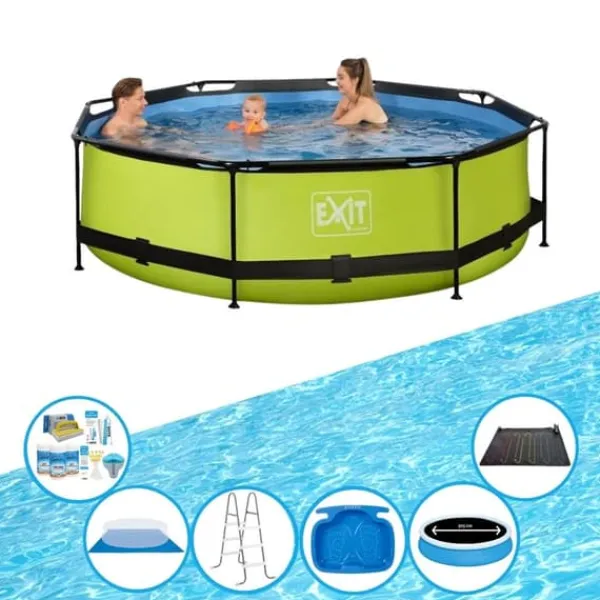 Outlet EXIT Simbassäng Lime - Ram Pool ø300x76cm - Plus tillbehör Pooler