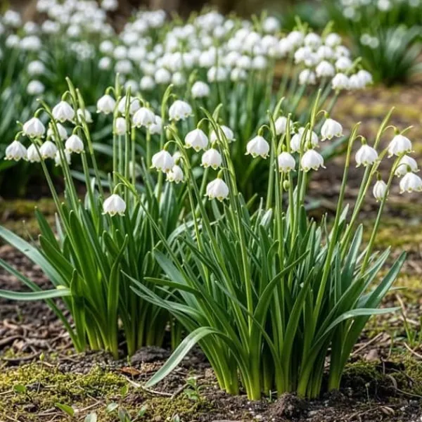 Best Exotiska blomsterlökar - Sommar Nodal Leucojum Aestivum - vit (20 stycken) diameter 8-9cm Fröer & Lökar